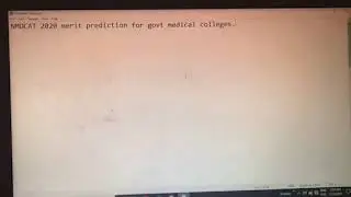 NMDCAT MERIT PREDICTION MBBS2020 UHS