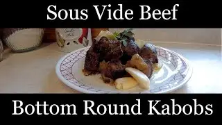 Beef Bottom Round Kabobs in Garlic Oil
