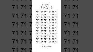 Eye Test! Find the Hidden Number in 5 Seconds! 🧐 #shorts