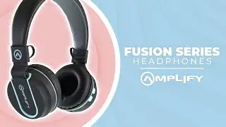 Wireless Bluetooth Headphones (Blue) | Fusion V1 Series | Amplify Creations