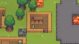 прохождение little village - построил верстак для досок