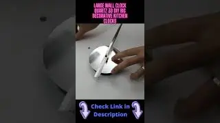 Large Wall Clock Quartz 3D DIY Big Decorative Kitchen Clocks  #short