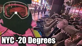 ✨Live✨ NYC ✨ -20&deg; NYC. People Are Still Lining Up for this #cold #nyc #live