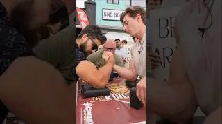 Man With Massive Biceps Challenges me in Arm Wrestling
