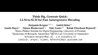 [short] Think Big, Generate Quick: LLM-to-SLM for Fast Autoregressive Decoding
