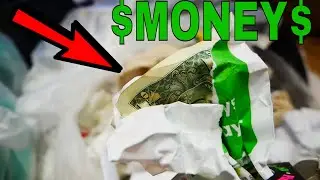 Found *REAL MONEY* While Dumpster Diving!