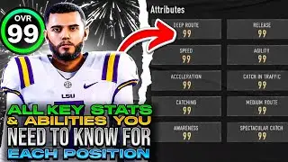 Key Stats And Abilities You Need to Know for Each Position in College Football 25 Dynasty *Offense*
