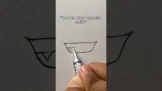 How to draw vampire smile
