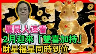 屬鼠人速看！梅花易數卦象大吉，2月中旬迎來「雙喜加持」，財星福星同時到位，錯過損一年運！   #倪海厦 #屬鼠人 #2026運勢 #生肖鼠運勢 #梅花易數 #火天大有 #流月