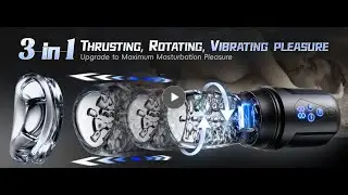3-in-1 App-Controlled Male Masturbator &ndash; Realistic Blowjob Machine