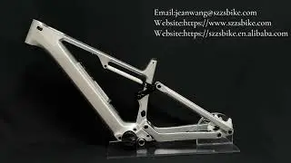 New 48v Bafang M820 750W Motor Mid Drive Full Suspension Carbon Fiber Electric Mountain Bike MTB Fra