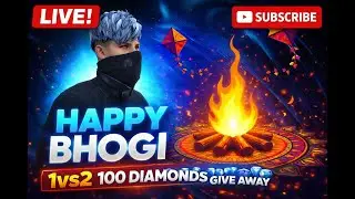 👉 1v2 🔥 100 DIAMONDS 👉 LIVE GIVEAWAY 💎 👉 WIN TODAY!// 100 LEVEL IN INDIA /free fire live Telugu
