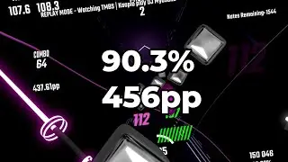 New personal PP record | Collapse Of Ego | 90.30% | 456.04pp | Beat Saber
