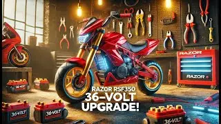 Превратите свой Razor RSF350 в электромотоцикл, способный развивать скорость до 20 миль в час, с помощью комплекта для повышения напряжения!