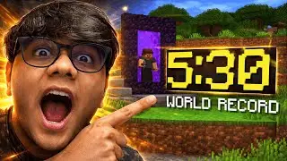 Reacting to the FASTEST Minecraft Speedrun in History!