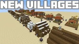 Minecraft 1.14 - A detailed look at NEW Savanna & Snowy Villages!