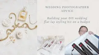 Wedding photography flat lay styling kit on a budget