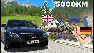 ❤️UK to GERMANY Road Trip in MERCEDES C63 AMG🔥in ETS2