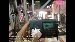 RKW 107.1 New Station ID and Time Check (Air-check on Jan 20, 2026 8PM) -【Katsumi Shiori】