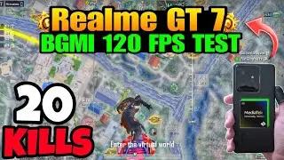 ⚡Realme GT 7 120FPS BGMI Test - CRAZY Smooth Gameplay & 20 Kills!
