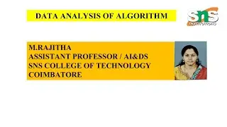 Fundamentals of the Analysis of Algorithm Efficiency | DATA ANALYSIS OF ALGORITHM | SNS INSTITUTIONS