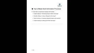 28 - Tips to Master Bulk Deformation Processes