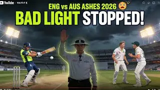 BAD LIGHT STOPPED! ENG vs AUS Ashes 2026 | Day 1 Full Drama 