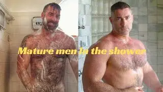 💪 Mature Men in the Shower | 40 Plus Hairy Bodybuilders Motivation | Muscle Motivation VIP
