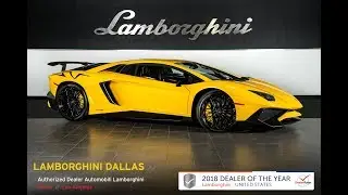 2016 Lamborghini Aventador SV New Giallo Orion LC536