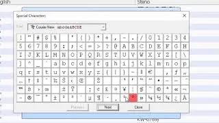 Inserting special characters into your dictionary