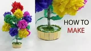How to Make Amazing Flower Tree at Home