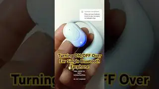 How to turn on/off Over-Ear Single Ear Wireless Bluetooth Earphone #bluetooth #wireless
