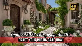 2025 Opulent Small Front Garden Entryway Ideas Featuring Rustic Gates and Arches