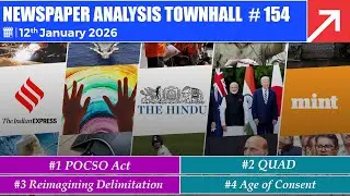 Newspaper Analysis Townhall | 12th January 2026 | ForumIAS
