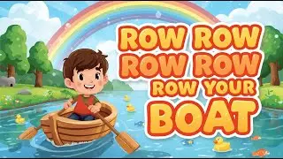 Row Row Row Your Boat with Lyrics | Kids Nursery Rhymes and Songs