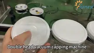 #Automatic #tinplate tank lid #capping machine #Twist off vacuum #capper for glass jar factory