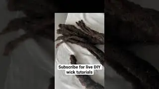 DIY Loc Wick Tutorial! Subscribe for More 🔥✂️ #DIY #LocWick #Tutorial #NaturalHair #Subscribe