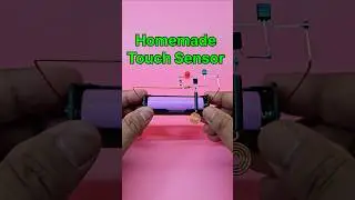 Touch Sensor Circuit ❤️ Homemade Touch Sensor #circuit #diy #shorts