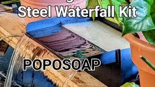 Awesome pump & stainless steel waterfall weir kit. Great price. Everything Included #Poposoap