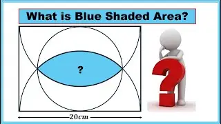 Easy Approach to Unveil the Blue Shaded Area: Fun Geometry Challenge!