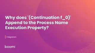 Why does '(Continuation f_0)' Append to the Process Name Execution Property?