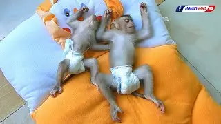 Funny Baby LUNA With Tiny NINA Lovely Sleeping Midday Routine