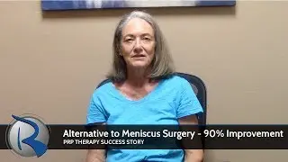 Alternative to Meniscus Surgery 90 Percent Improvement After One PRP Treatment