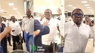 Jw&egrave;t la gate! Andre Michel pase move moman La Frans. Towo a manke pran baton