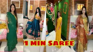 One Minute Saree Haul | Indya Haul | Festive and Wedding Collection |  #haulvideo #onlineshopping