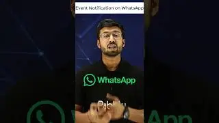 Get Automated WhatsApp Reminders for Upcoming Events #shorts