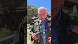 WW II Veteran Jack Moran tells General Patton&rsquo;s granddaughter a story about meeting General Patton.