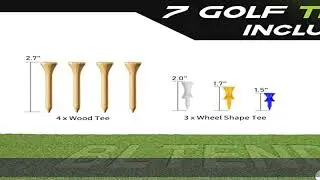 Bltend Golf Mat, 4-in-1 Artificial Turf Golf Hitting Mats Practice with 9 Golf Balls, 7 Golf Tees,