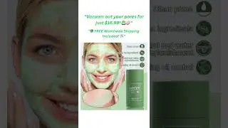 Vacuum out your pores for just $16 99! 🍵🧼