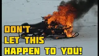 Устранение неисправности и возгорания тормозов снегохода!! (Промывка и обслуживание тормозной сис...